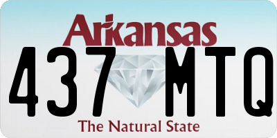 AR license plate 437MTQ