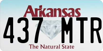 AR license plate 437MTR
