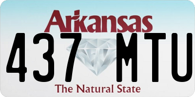 AR license plate 437MTU