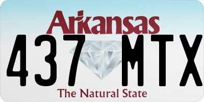 AR license plate 437MTX