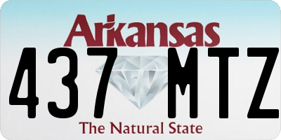 AR license plate 437MTZ
