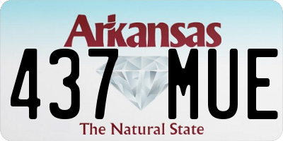 AR license plate 437MUE