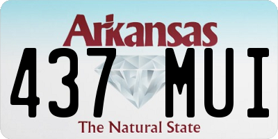 AR license plate 437MUI