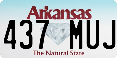 AR license plate 437MUJ