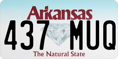 AR license plate 437MUQ