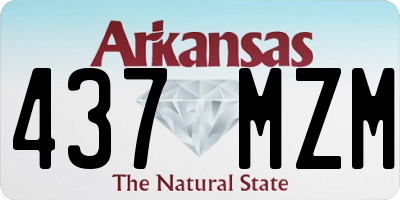 AR license plate 437MZM