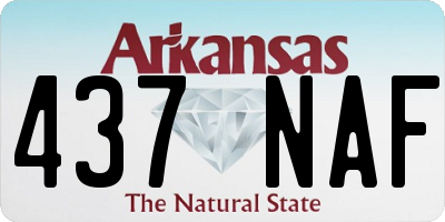 AR license plate 437NAF