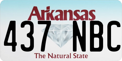 AR license plate 437NBC