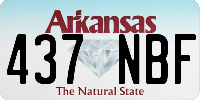 AR license plate 437NBF