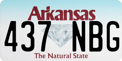 AR license plate 437NBG