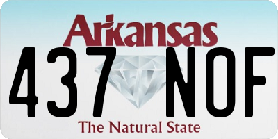 AR license plate 437NOF