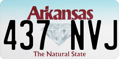 AR license plate 437NVJ