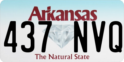 AR license plate 437NVQ