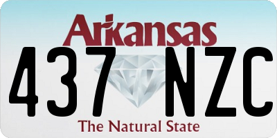 AR license plate 437NZC