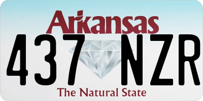 AR license plate 437NZR