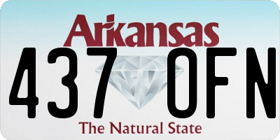 AR license plate 437OFN