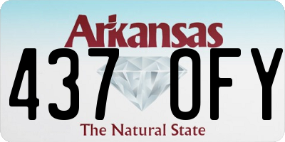 AR license plate 437OFY