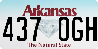 AR license plate 437OGH