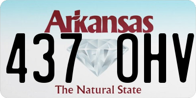 AR license plate 437OHV