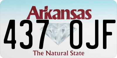 AR license plate 437OJF