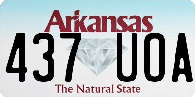 AR license plate 437UOA