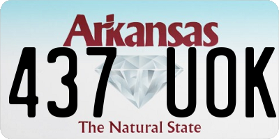 AR license plate 437UOK