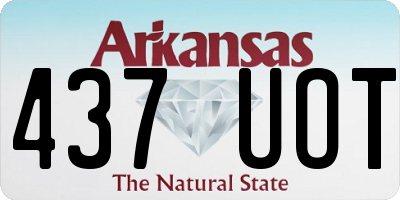 AR license plate 437UOT