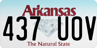 AR license plate 437UOV