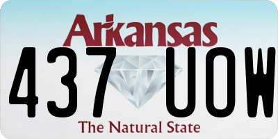 AR license plate 437UOW