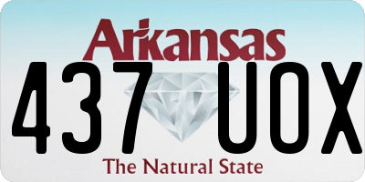 AR license plate 437UOX