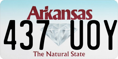 AR license plate 437UOY