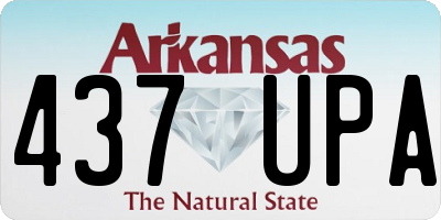 AR license plate 437UPA