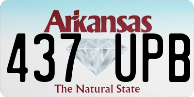AR license plate 437UPB
