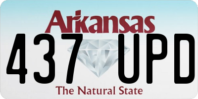 AR license plate 437UPD