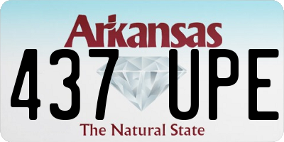 AR license plate 437UPE