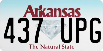 AR license plate 437UPG