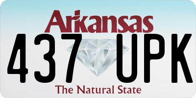 AR license plate 437UPK