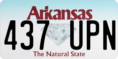 AR license plate 437UPN