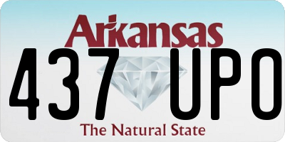 AR license plate 437UPO