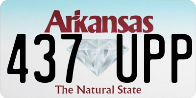 AR license plate 437UPP
