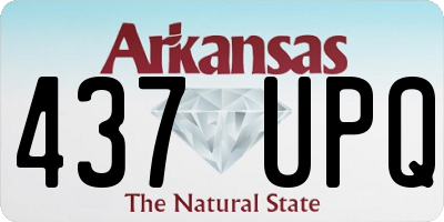 AR license plate 437UPQ