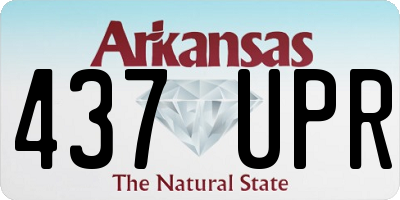 AR license plate 437UPR