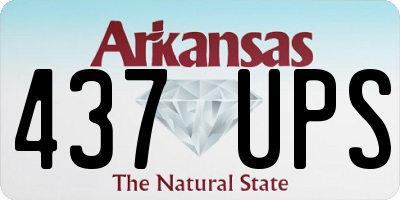 AR license plate 437UPS