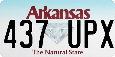 AR license plate 437UPX