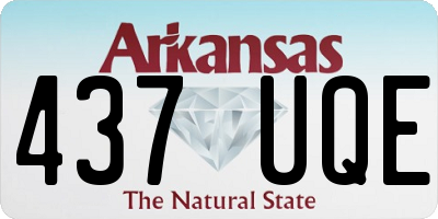 AR license plate 437UQE