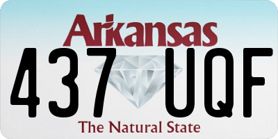 AR license plate 437UQF