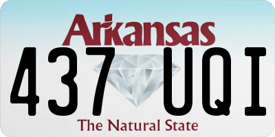 AR license plate 437UQI
