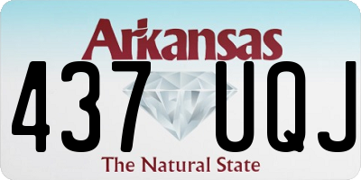 AR license plate 437UQJ