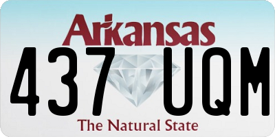 AR license plate 437UQM