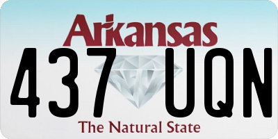 AR license plate 437UQN